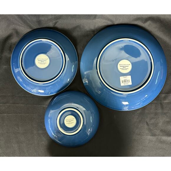 Royal Doulton Gordon Ramsay Maze Denim Blue 3-Piece Place Setting - Picture 6 of 9
